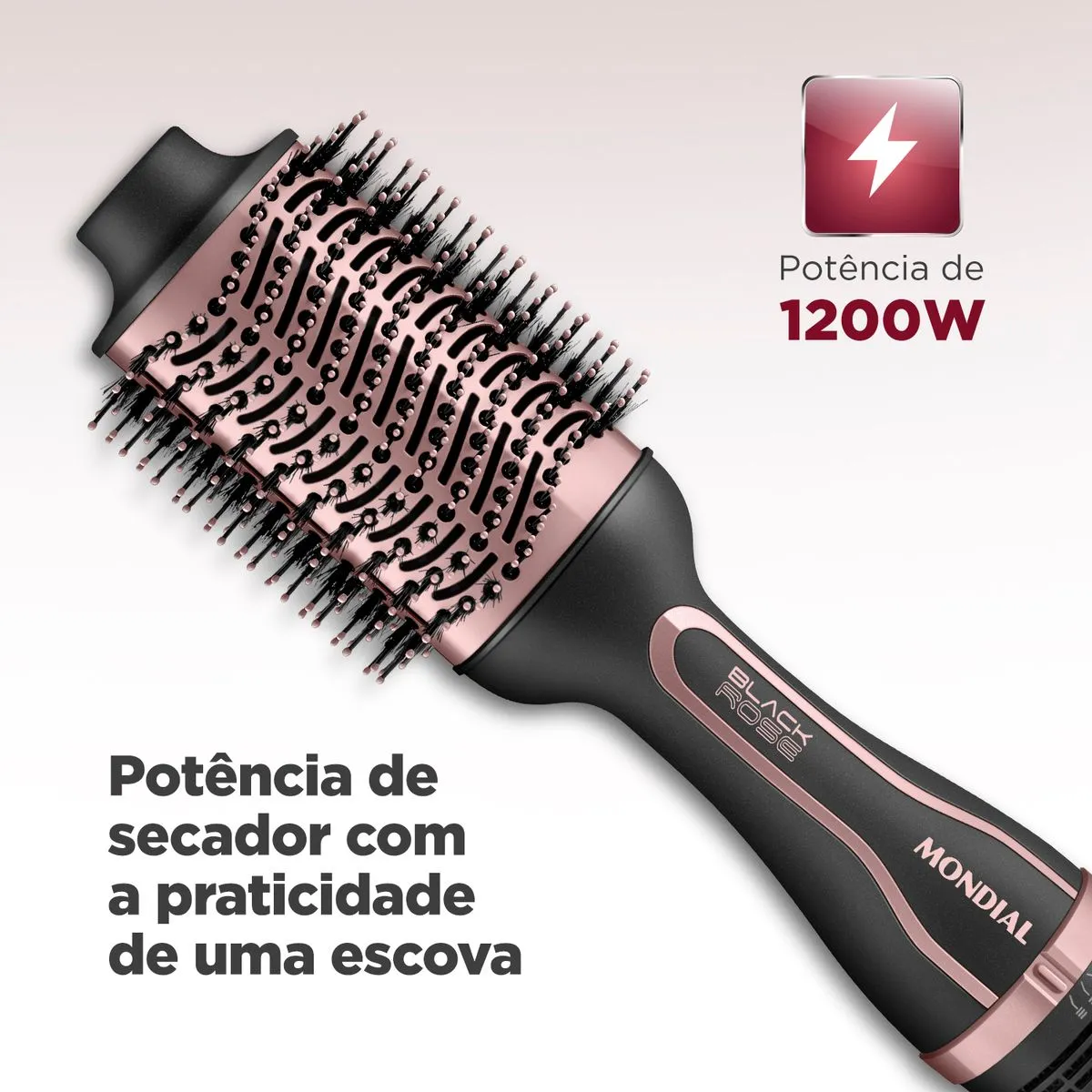 Escova Secadora Mondial Es-05-bi Golden Rose Bivolt 3 Em 1 Escova Secadora Mondial Es-05-bi Golden Rose Bivolt 3 Em 1